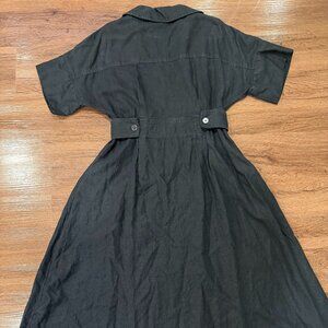Banana Republic Black Linen Dress